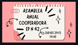Asamblea anual de la Escuela N° 42