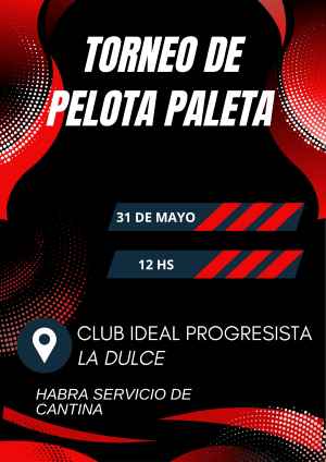 Torneo masculino de Pelota Paleta en La Dulce