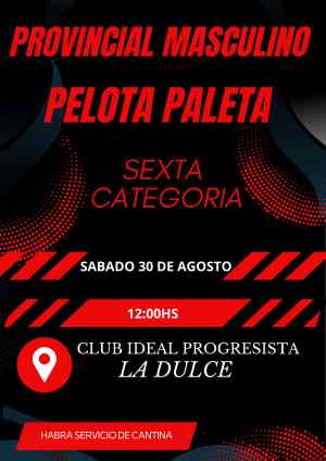 Torneo Provincial de Pelota Paleta en La Dulce