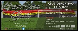 Gran Cena baile del Club Deportivo