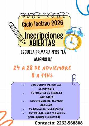 Abierta la inscripción para la Escuela La Magnolia