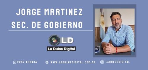 El Secretario de Gobierno Jorge Martínez brindó una nota