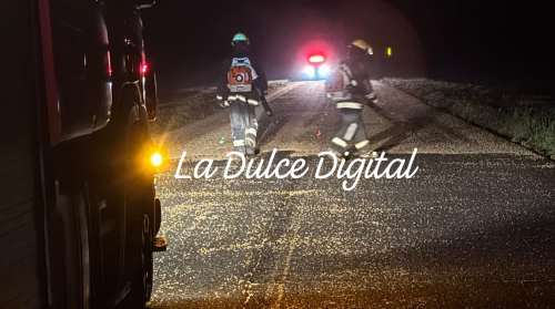 Derrame de soja en Ruta 86