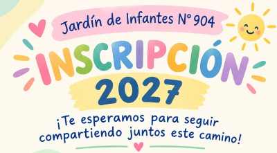 Abierta la inscripción en el Jardín N° 904